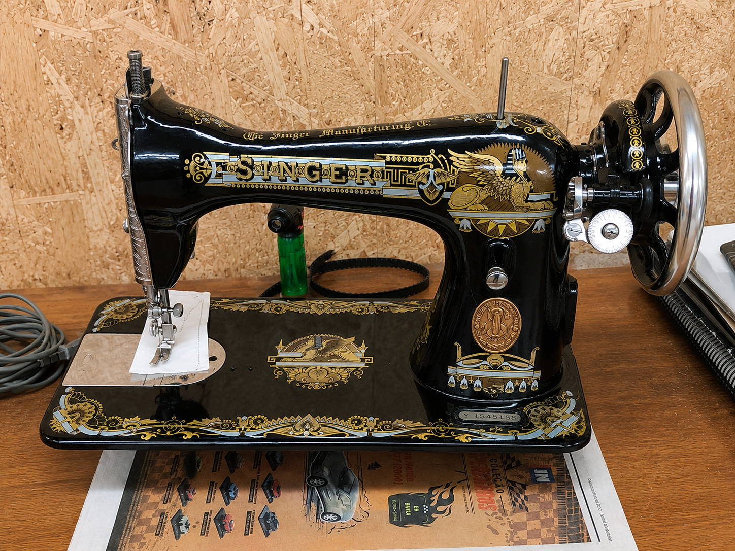 Máquina de costura vintage